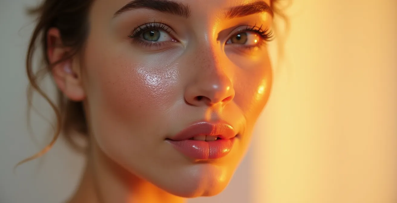 Femme souriant après épilation laser définitive avec peau lisse et brillante, comparaison avant-après illustrée