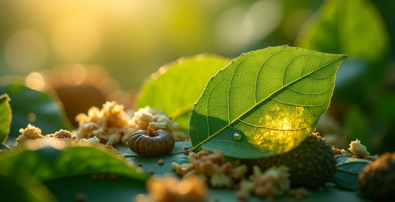 Illustration de plantes naturelles et minérales symbolisant le pouvoir des cosmétiques botaniques sur la beauté de la peau