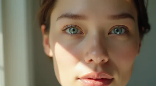 Visage féminin détendu et lumineux illustrant l'effet rajeunissant de la toxine botulique